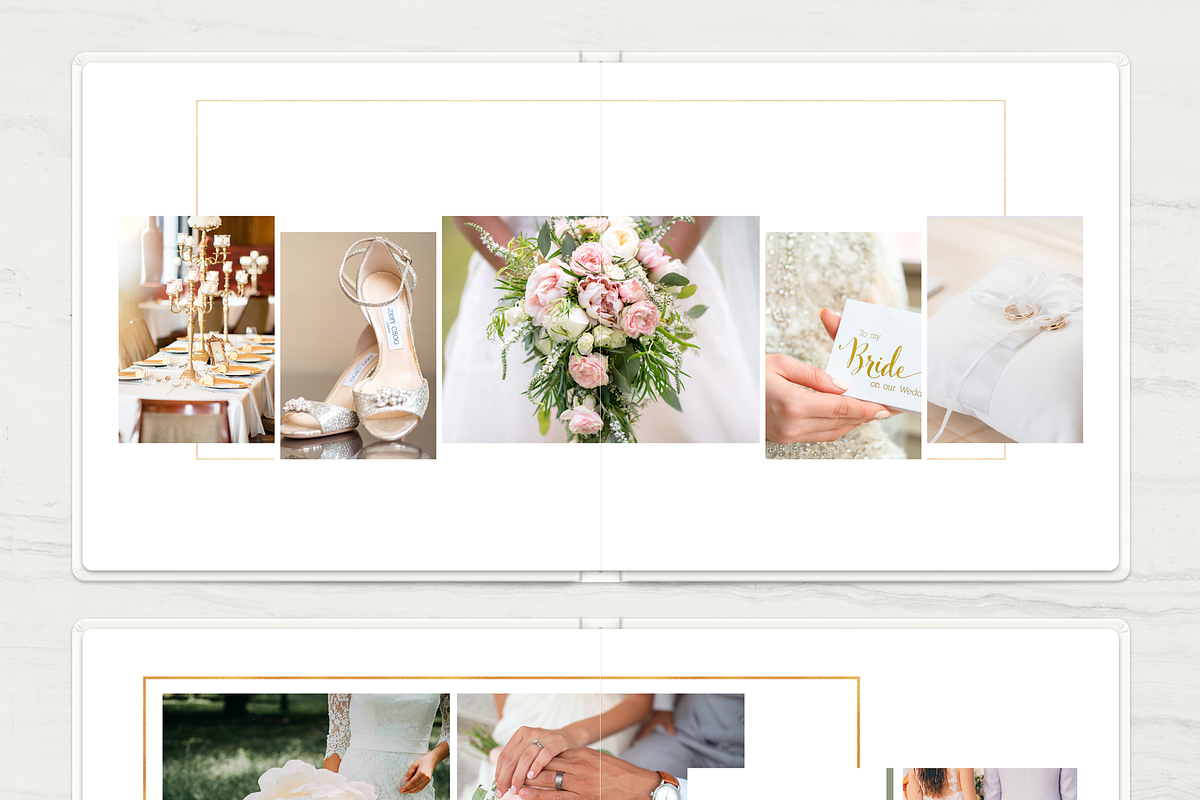 Gold Wedding Album Template, a Brochure Template by ArealPro (Photo 10 of 13)