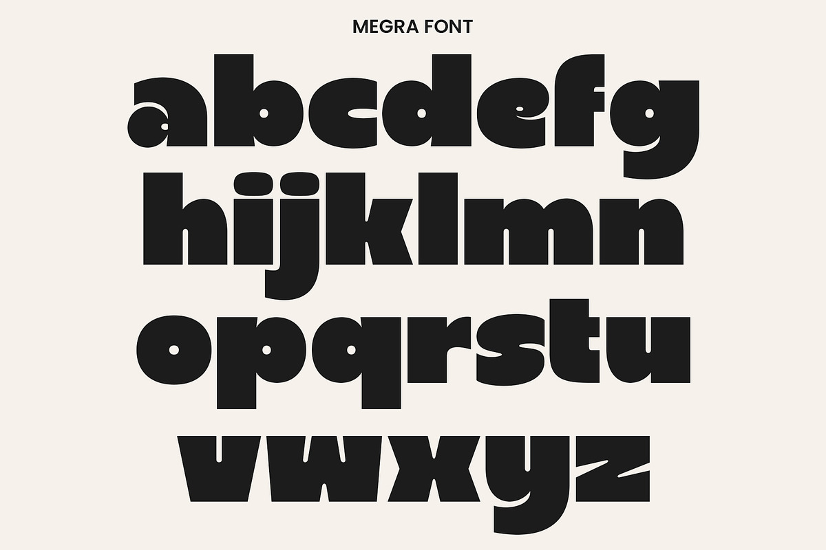 Megra | Modern Heavy Sans Serif Font, a Sans Serif Font by Typoraith Co (Photo 6 of 11)