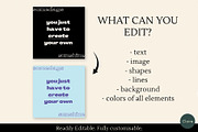 Positive Quotes Social Media Kit, a Social Media Template by Clairee Design Studio (Thumbnail 4 of 7)