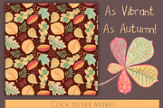 Autumn Leaves Seamless Patterns, a Pattern Graphic by RabbitAndPencil (Thumbnail 4 of 6)