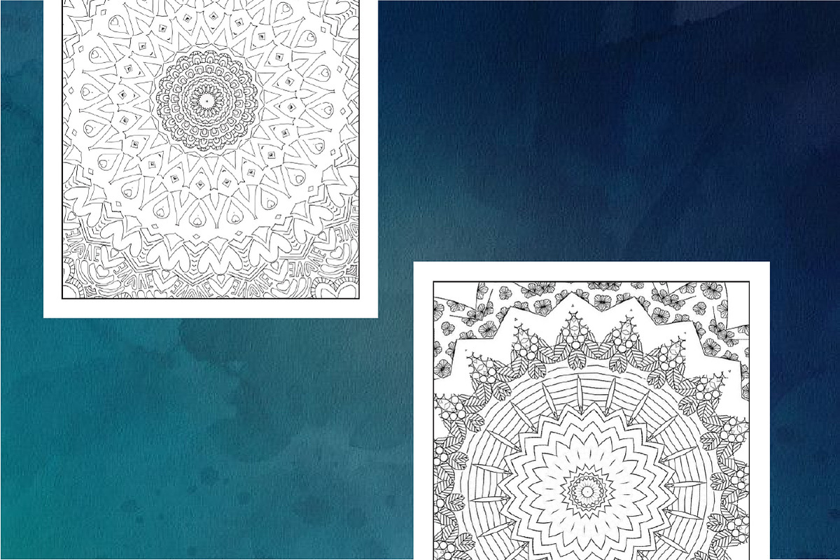 500 UNIQUE MANDALA COLORING PAGES, a Decorative Illustration by ElimesherStudio (Photo 4 of 11)