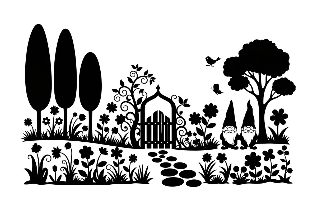 Garden Bunny Silhouette Bundle, an Illustration by jahid234 (Photo 16 of 48)
