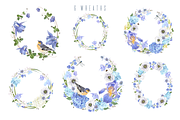 BLUE DREAM| CLIPART, a Decorative Illustration by Purple-Bird (Thumbnail 13 of 20)