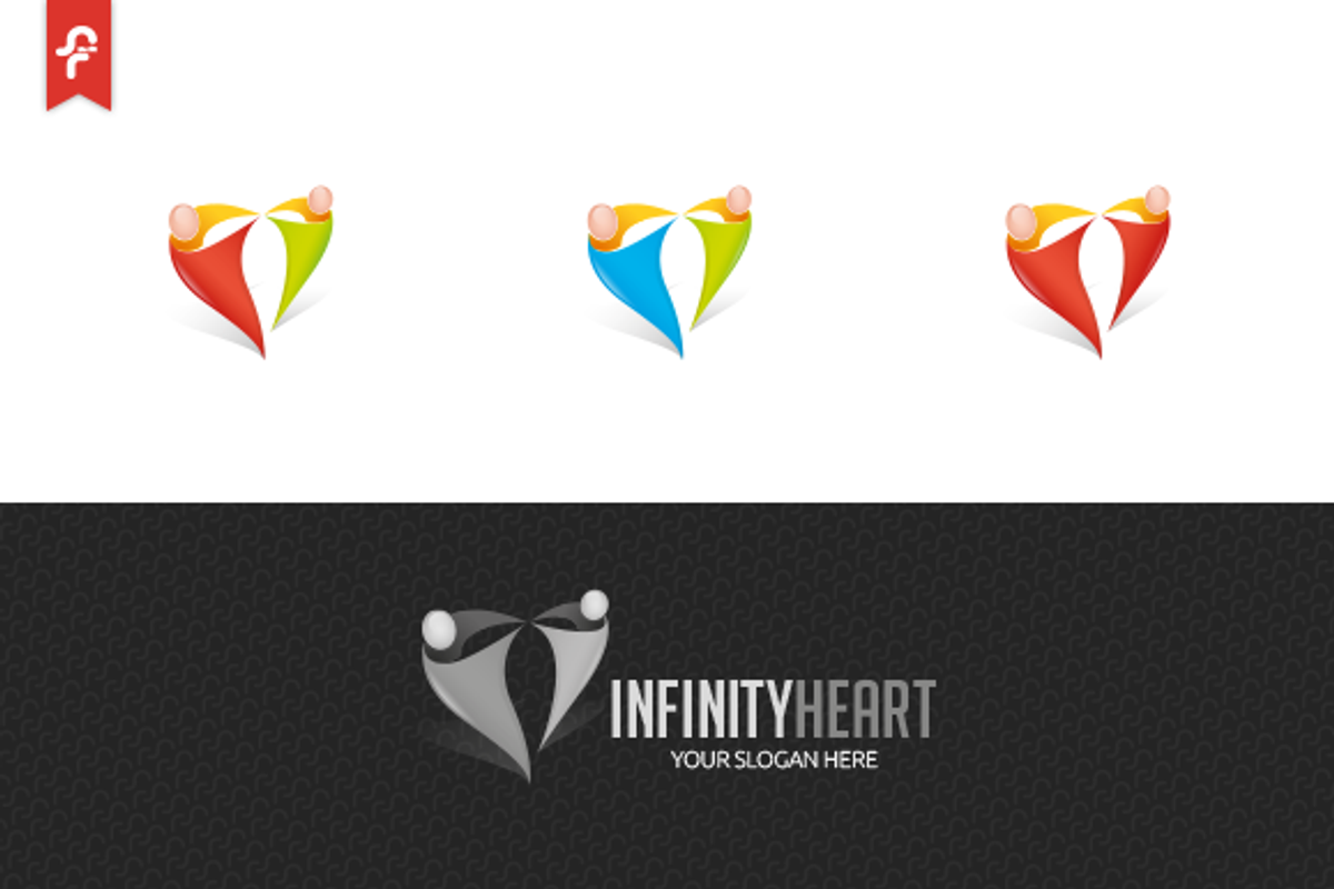 Infinity Heart Logo, a Branding & Logo Template by ft.studio