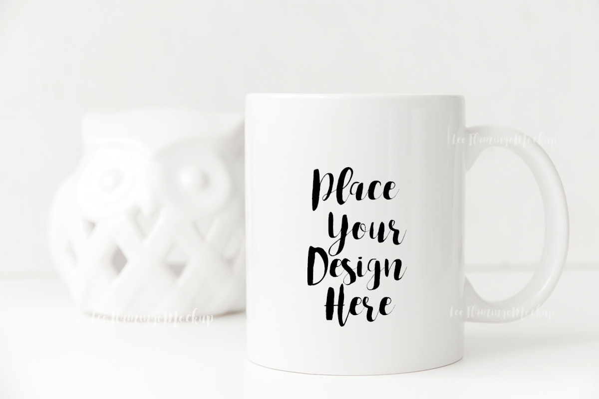 White Coffee mug mockup PSD smart, a Cups & Container Mockup by Leo Flo Mockups (Photo 1 of 4)