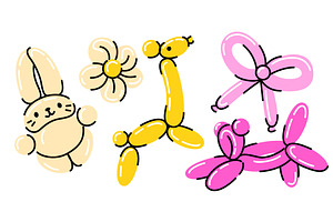 Vibrant inflatable figures balloon, an Animal Illustration by art PVP - market