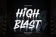 High Blast | Graffiti Font, a Handwritten Font by Denustudios (Thumbnail 1 of 12)