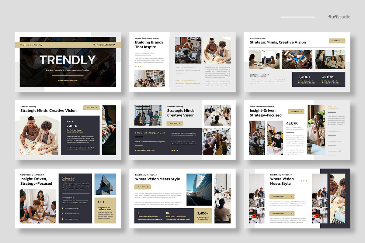 Brand Proposal & Strategy Powerpoint, a Presentation Template by fluffstudio (Photo 2 of 4)