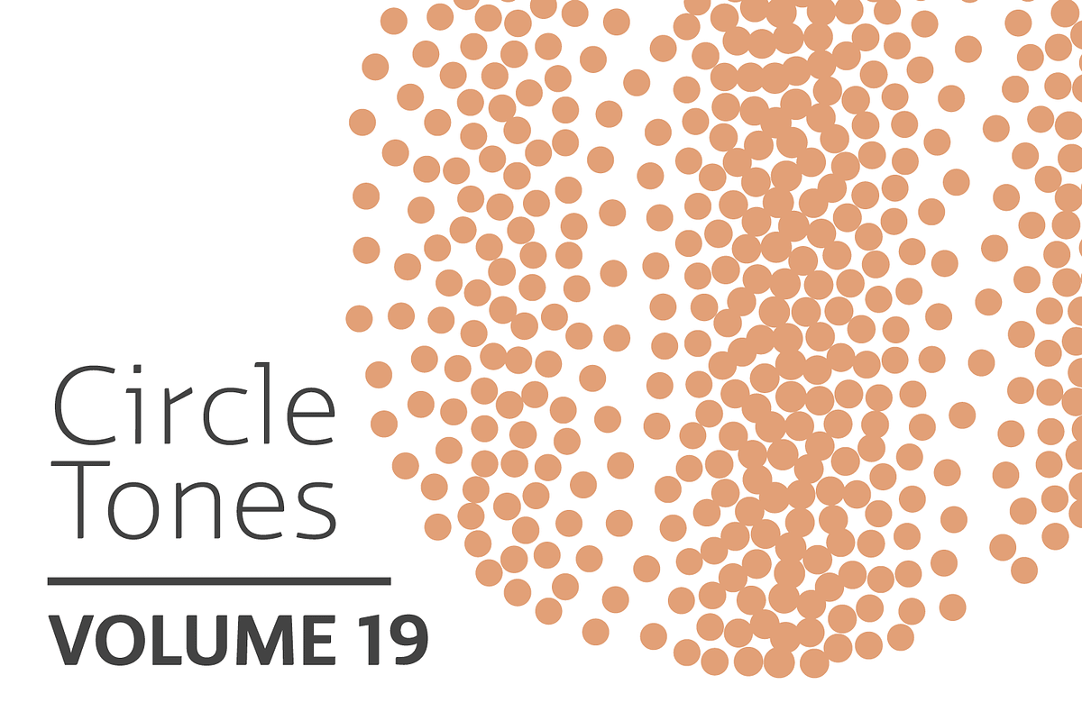 Circle Tones Vol. 19 | 20 Vectors, a Texture Graphic by invisiblelayer (Photo 1 of 5)
