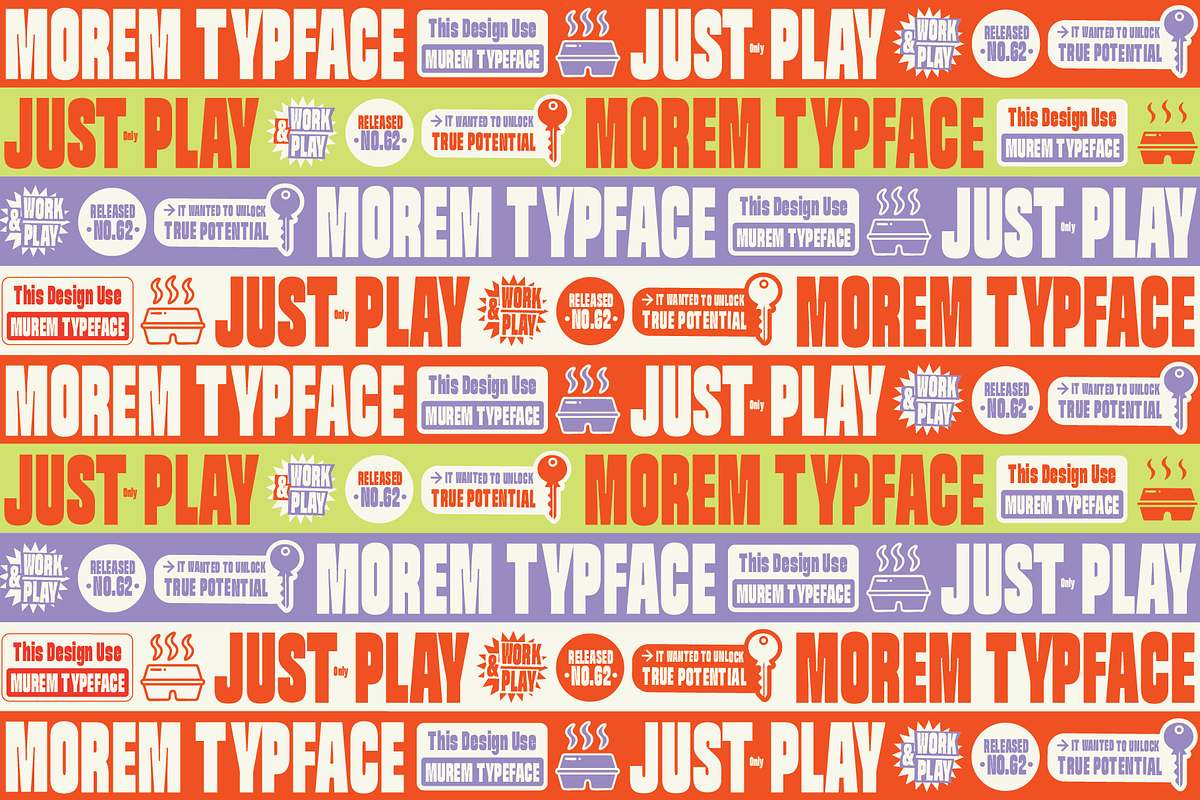 Morem Display Typeface, a Sans Serif Font by Jetsmax® Studio (Photo 5 of 9)