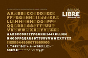 Salva Libre - Letter Stamp Font, a Serif Font by ikiiko (Thumbnail 6 of 7)