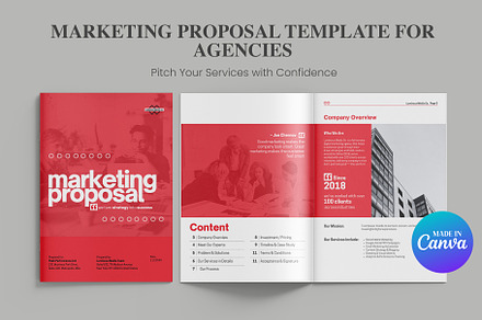 Canva Marketing Proposal Template