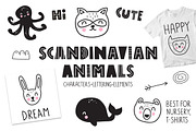 Scandinavian animals Kids collection, an Animal Illustration by cutelevindesign (Thumbnail 1 of 9)