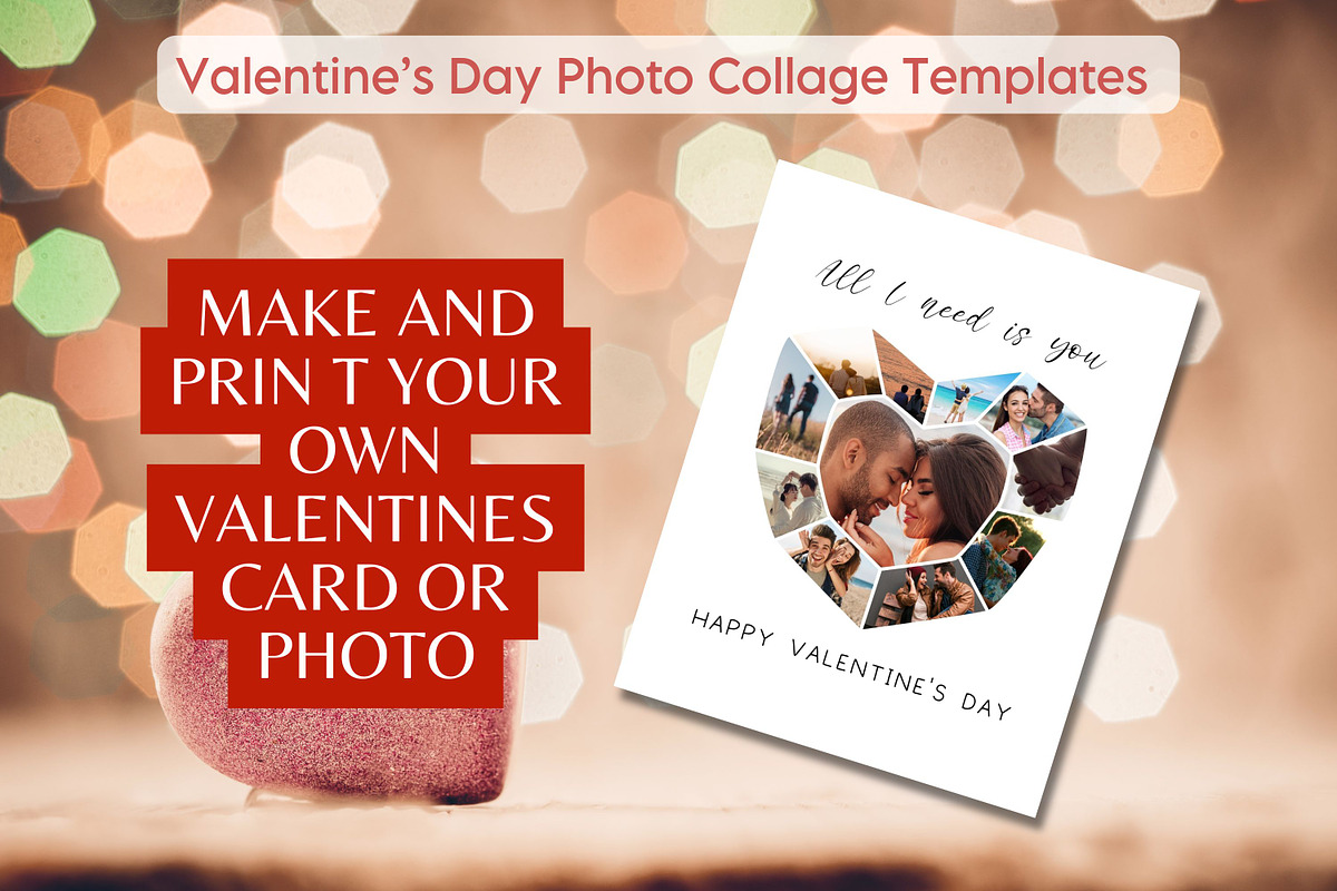 Valentines Gift Tag & Photo Collage, a Design Template by Adalin Shop (Photo 6 of 11)