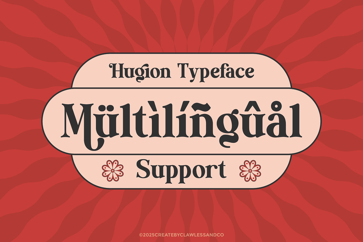 Hugion - Retro Vintage Font, a Font by Flawless And Co (Photo 7 of 10)