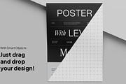 Poster Mockup, an Advertising Mockup by graphicsauce (Thumbnail 1 of 4)