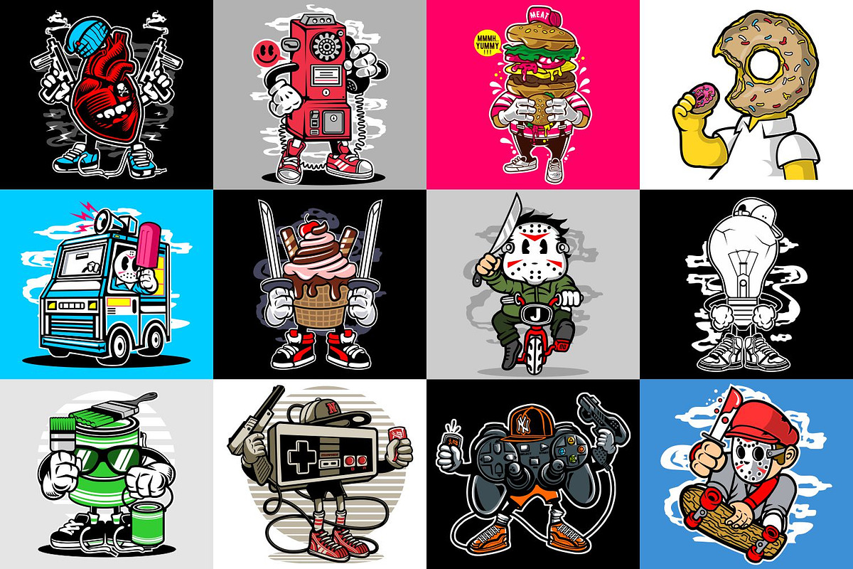 98 Cartoon Vector Bundle, an Illustration by roach_graphic (Photo 10 of 15)