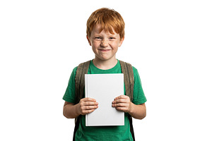 Boy Holding School Book, a School & Education Photo by CREATIVEDEF