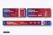Gradient Music Festival Ticket Temp, a Stationery Template by Siska Arista (Thumbnail 1 of 2)