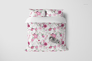 Bedding Mockup Set - Duvet & Pillows, a Household Mockup by creatsy2 (Thumbnail 6 of 9)