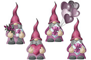 Valentine gnomes png clipart, an Illustration by KupalinaArt (Thumbnail 3 of 5)