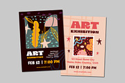 Art Exhibition Invitation Set, a Templates & Theme by studiogstock (Thumbnail 1 of 2)