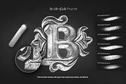 Midnight Chalk Illustrator Brushes, a Brush Add-On by brushapes.com (Thumbnail 4 of 7)