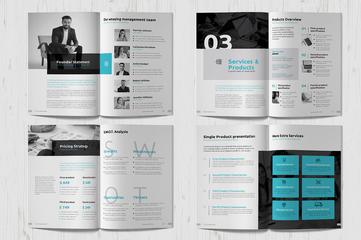 Canva Business Plan, a Marketing Template by Sabin (Photo 4 of 7)