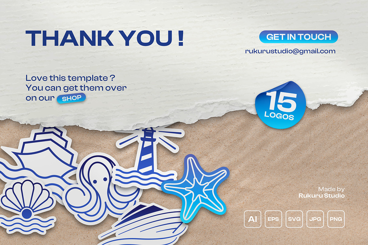 Marine Logo Template Collection, a Branding & Logo Template by Rukuru Studio (Photo 5 of 5)