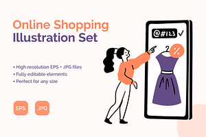 Online Shopping Concept Vector, an Object Graphic by 35lab