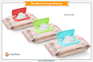 Wet Wipes Package Mockup