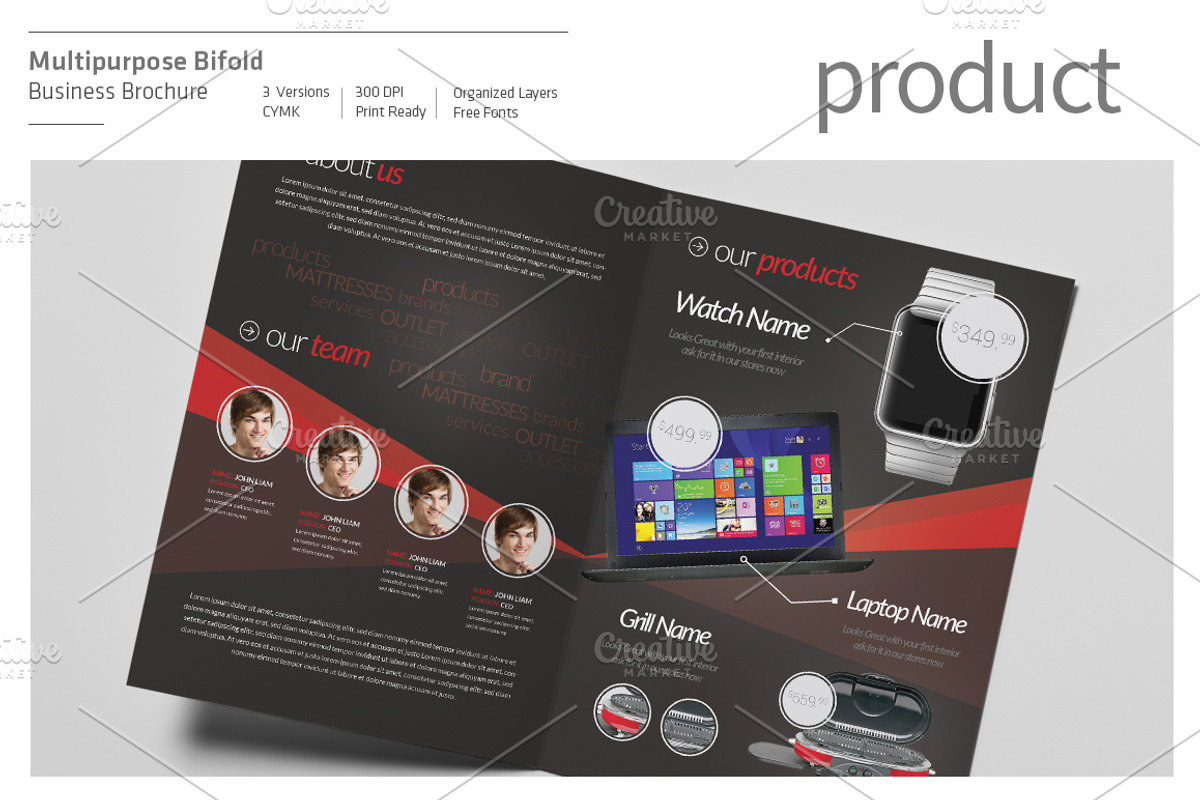 Multipurpose Bifold Brochure, a Brochure Template by Mastergfx (Photo 4 of 8)