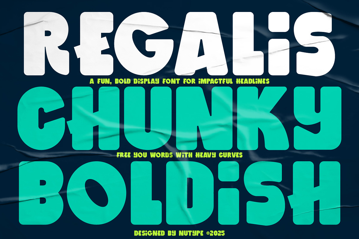 Regalis - Chunky Bold Type, a Sans Serif Font by NuType (Photo 7 of 12)