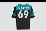American football jerseys mockup, a Shirt Mockup by Barmecide Mockup Studio (Thumbnail 3 of 3)
