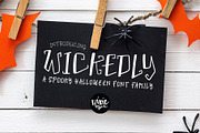 WICKEDLY a Decorative Halloween Font, a Font by Blush Font Co. (Thumbnail 1 of 5)