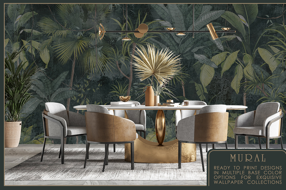 Fresco collection Tropical mural, a Wallpaper Graphic by Natalia0307 (Photo 7 of 19)