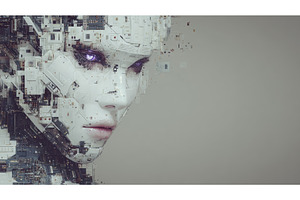 A close-up view of a white female, a Technology Photo by ZinetroN