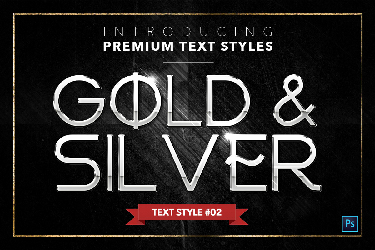 Gold & Silver #4 - 20 Text Styles, a Layer Style Add-On by Jonas Stensgaard (Photo 3 of 23)