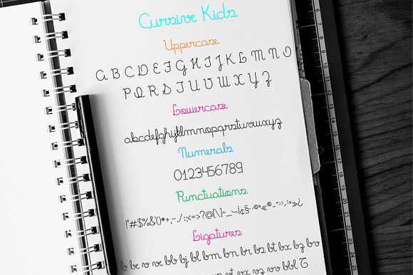 Fonts Cursive Kids and Cursive Trace preview 6