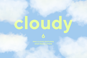 Cloudy - 6 PNG Cloud Textures