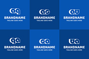 Letters AQ QA AS SA AU UA Bold Logo, a Branding & Logo Template by Pray Art Design Studio (Thumbnail 2 of 2)
