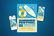 Summer Festival Event Flyer Set, a Flyer Template by The Good Store (Thumbnail 1 of 2)