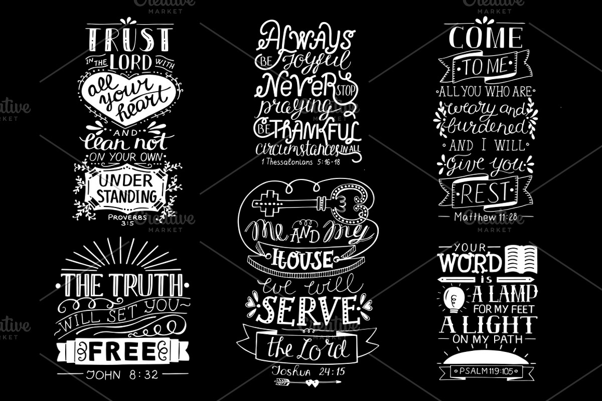 6 GREAT BIBLE VERSES part 4, an Illustration by Ola-la-la (Photo 8 of 9)