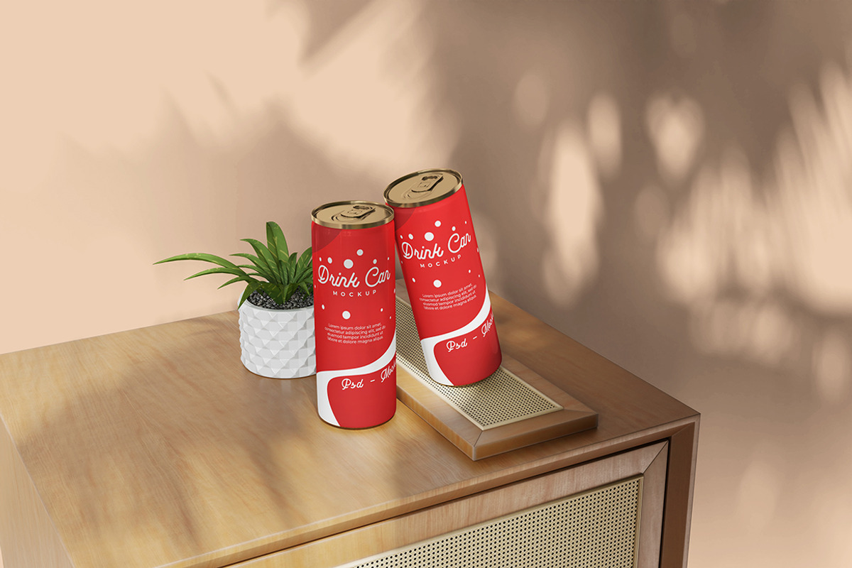 Soda Can Mockup, a Product Mockup by MrLetters (Photo 2 of 5)