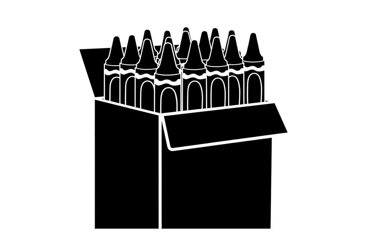 School crayons box silhouette, a Graphic by Designer_Momina (Photo 10 of 10)