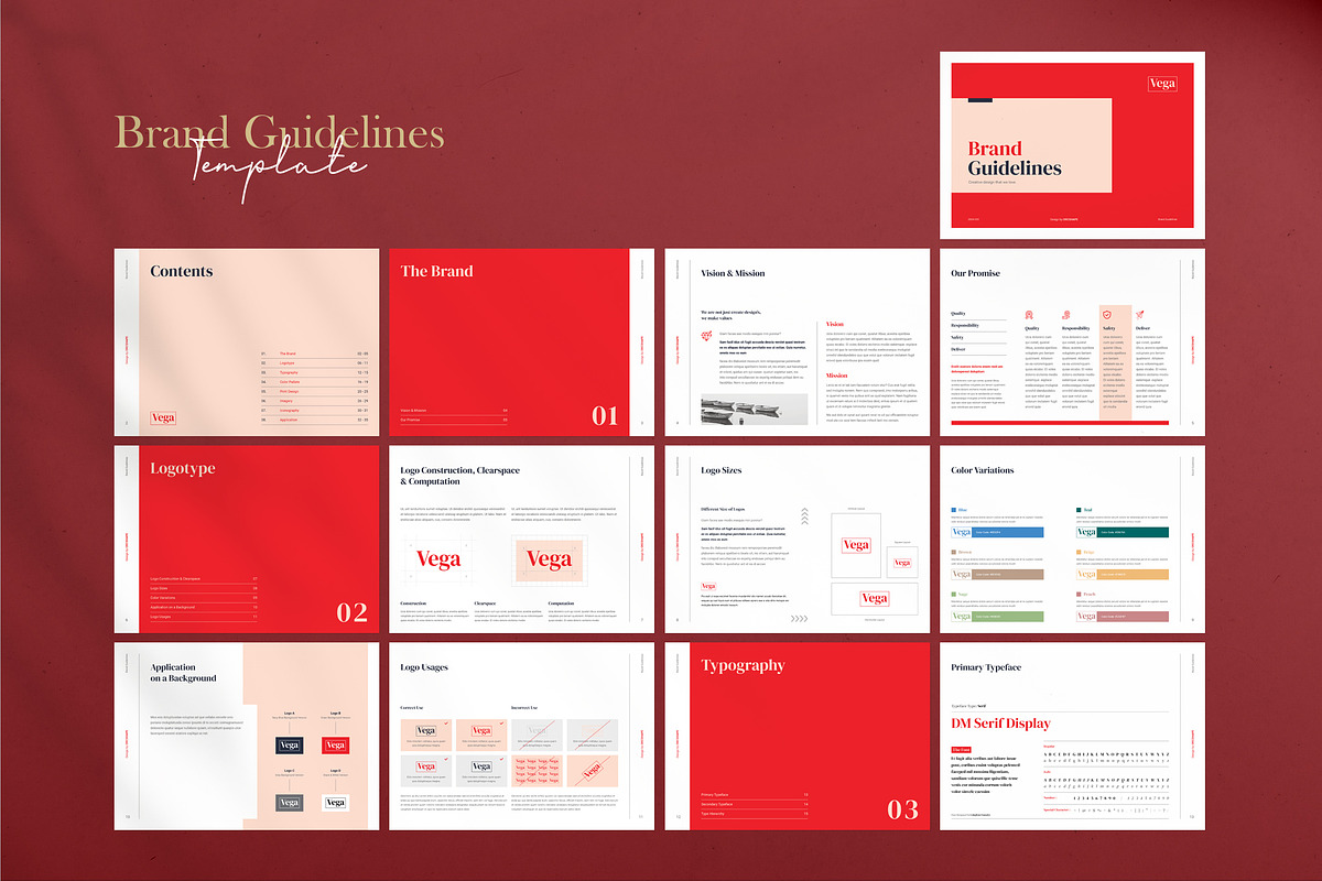 Brand Guidelines | Canva, InDesign, a Brochure Template by Orcshape Studio (Photo 12 of 14)