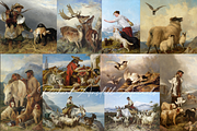 Richard Ansdell - Rare Paintings, an Animal Illustration by Digital Museum (Thumbnail 1 of 9)
