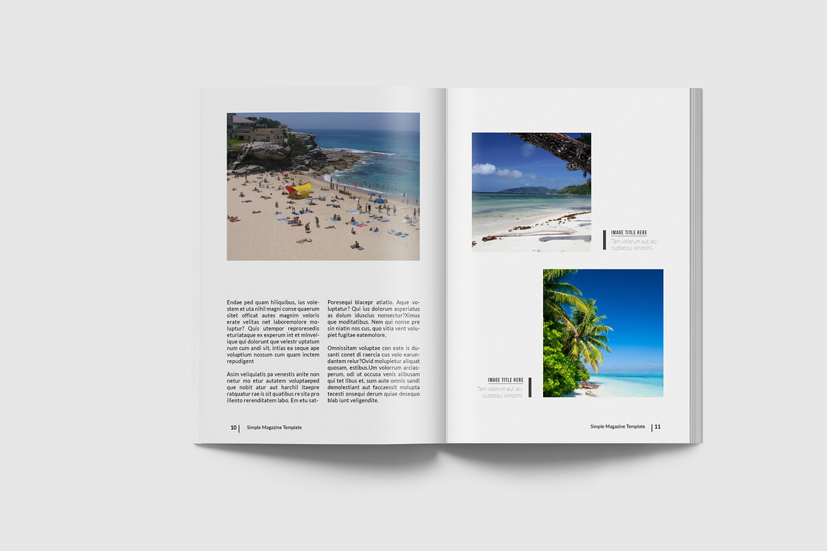 A5 Simple & Clean Magazine Template, a Magazine Template by Uloel Design (Photo 6 of 12)