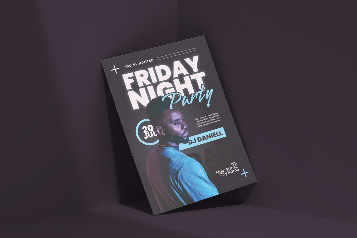 Friday Night Event - Invitation, an Invitation Template by VUNIRA (Photo 2 of 2)
