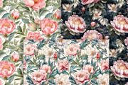 Peony Flowers Seamless Patterns, a Pattern Graphic by ArtIrisArt (Thumbnail 12 of 12)